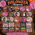 Handmade Halloween Magnets 2.5" - Funny Spooky Snarky - Choose Your Design
